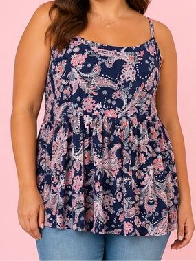 Torrid Paisley Flowy Tank Top